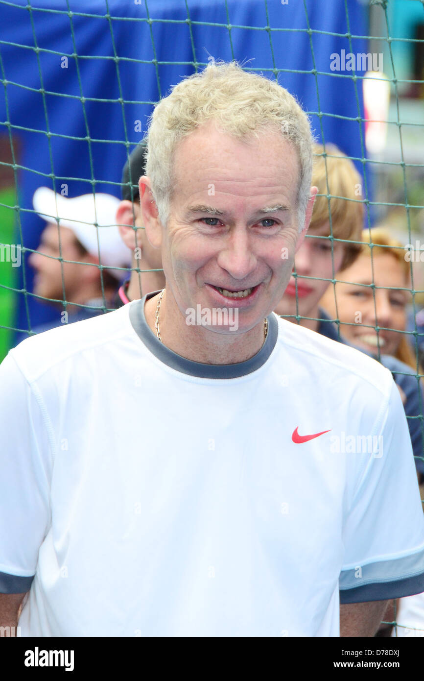 John McEnroe 2011 U.S. Open ticket sales launch in Times Square New York City, USA - 13.06.11 Stock Photo
