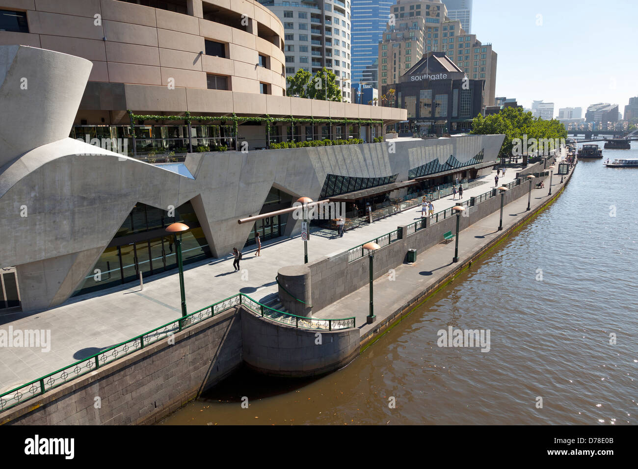 Southbank of the Yarra river Melbourne, Australia Stock Photo Alamy