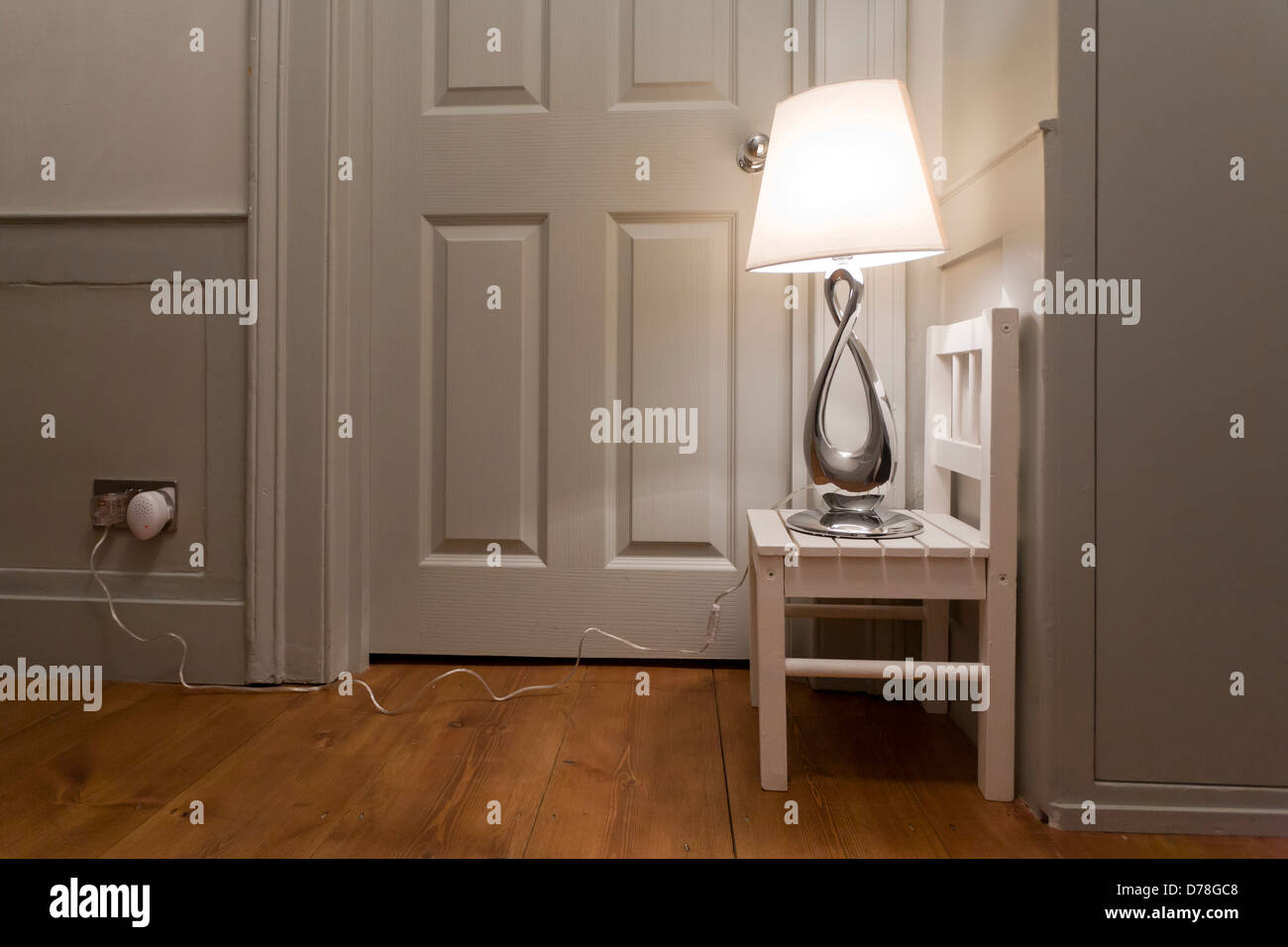 Unusual lighting feature Stock Photo