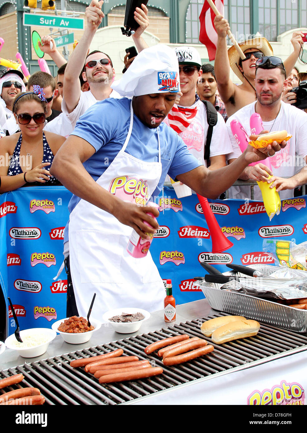 Nick Cannon serves as 'Grill Master' at Nathan's famous 'Fourth of July