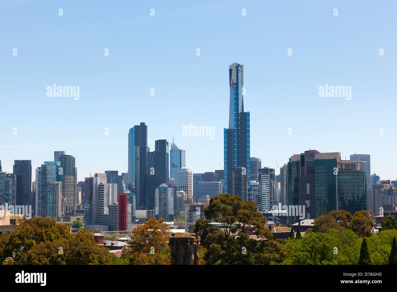 Skyline of Melbourne, Australia Stock Photo