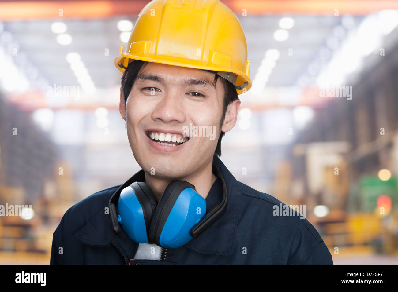 Portrait of Young Engineer Stock Photo