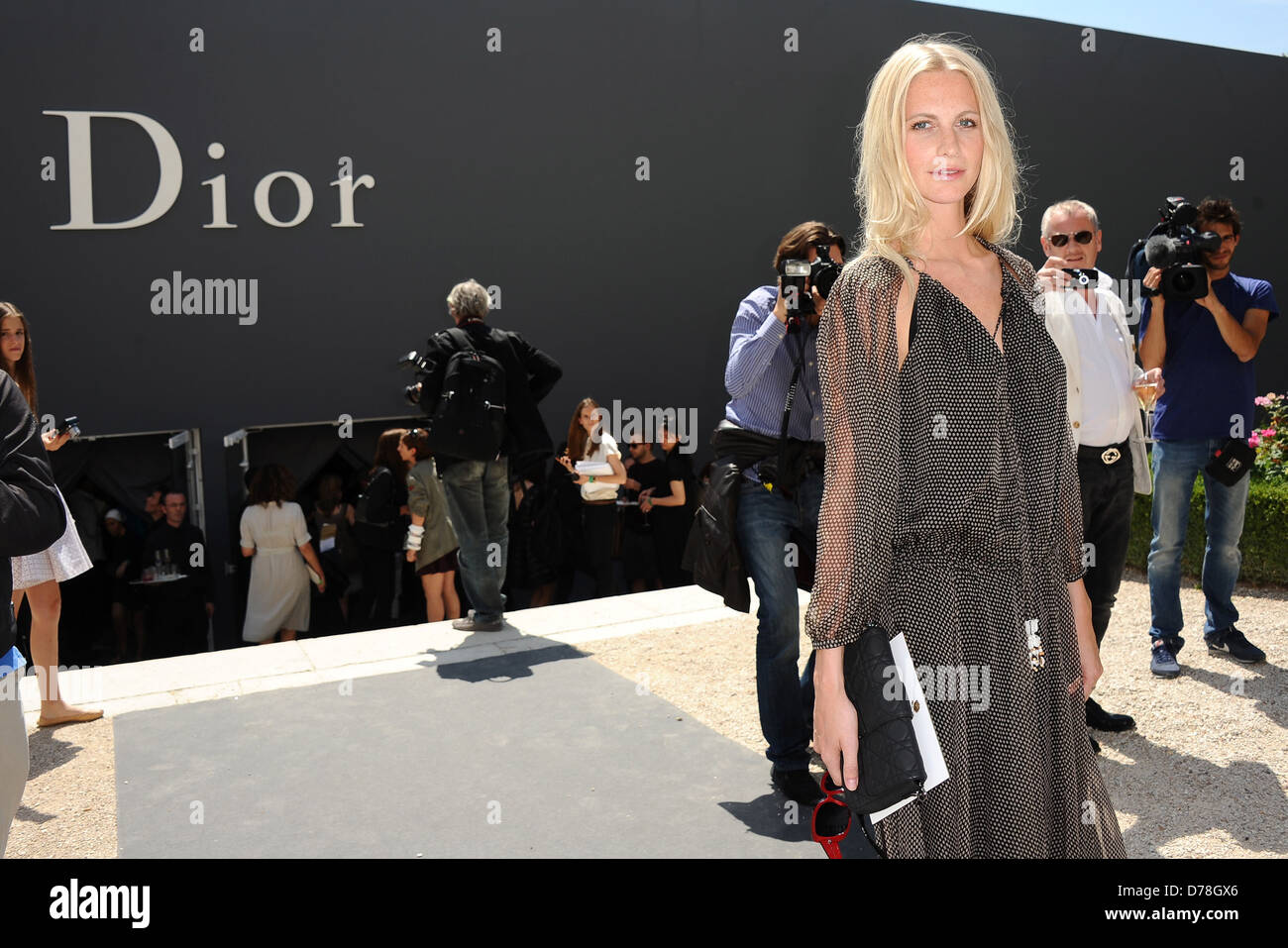 Poppy Delevigne Paris Fashion Week - Haute Couture - Dior Fall/Winter 2011/2012, held at Rodin Museum - Celebrities Paris, Stock Photo