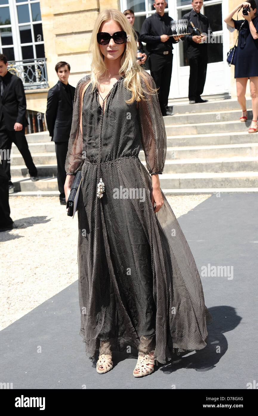 Poppy Delevigne Paris Fashion Week - Haute Couture - Dior Fall/Winter 2011/2012, held at Rodin Museum - Celebrities Paris, Stock Photo