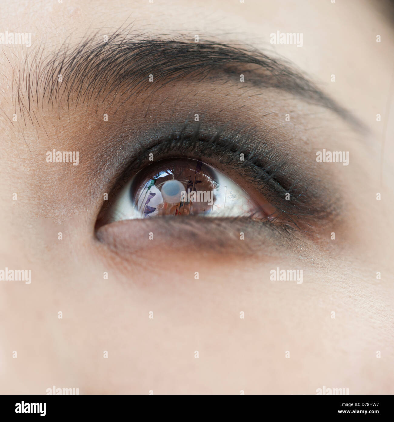 Human eye close up flag hi-res stock photography and images - Alamy