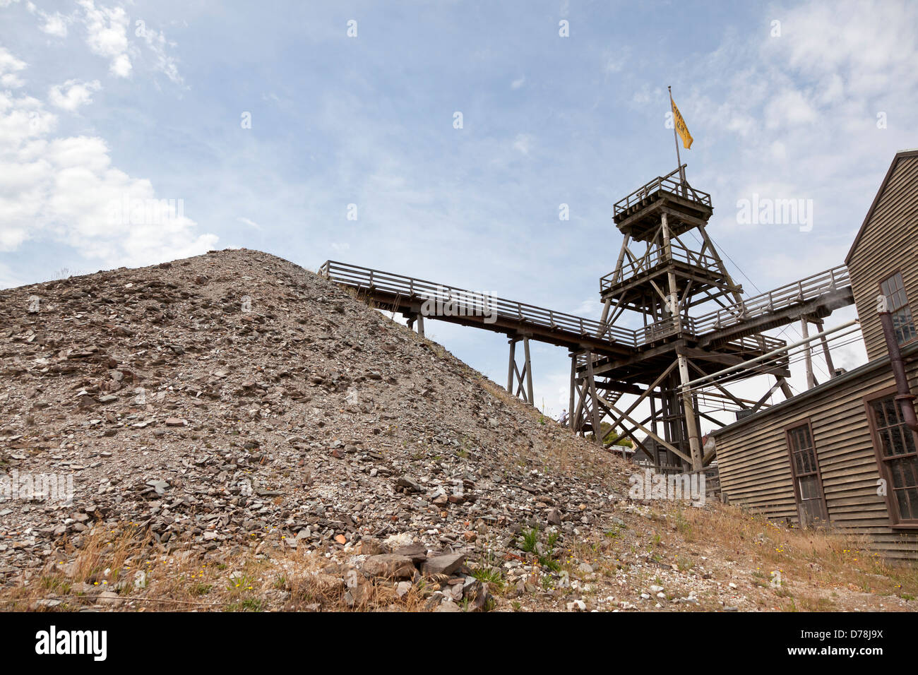 Sovereign Hill's former gold mining site in Ballarat, Australia Stock Photo