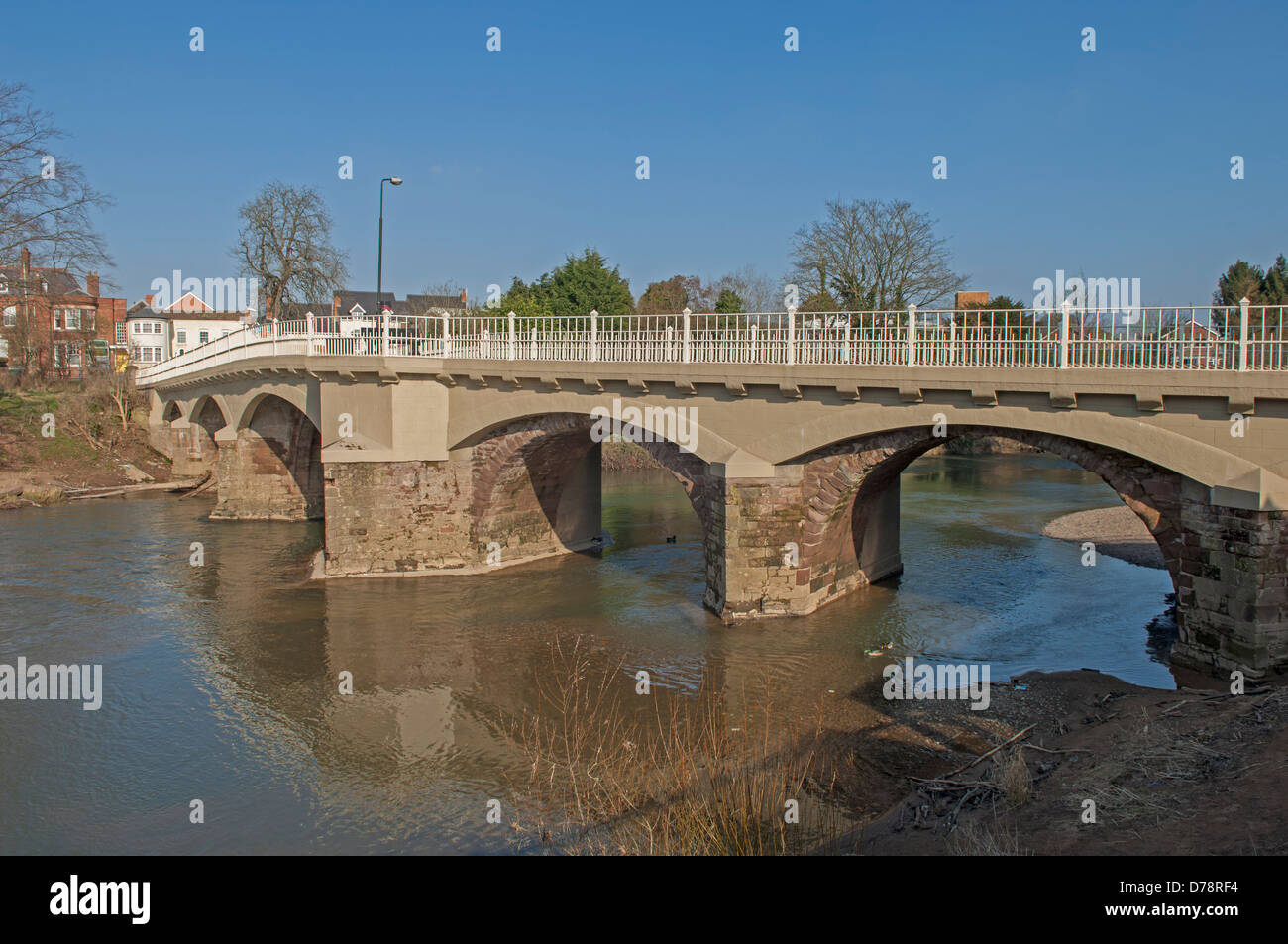 Bridge over the River Teme at Tenbury Wells in Worcestershire, England