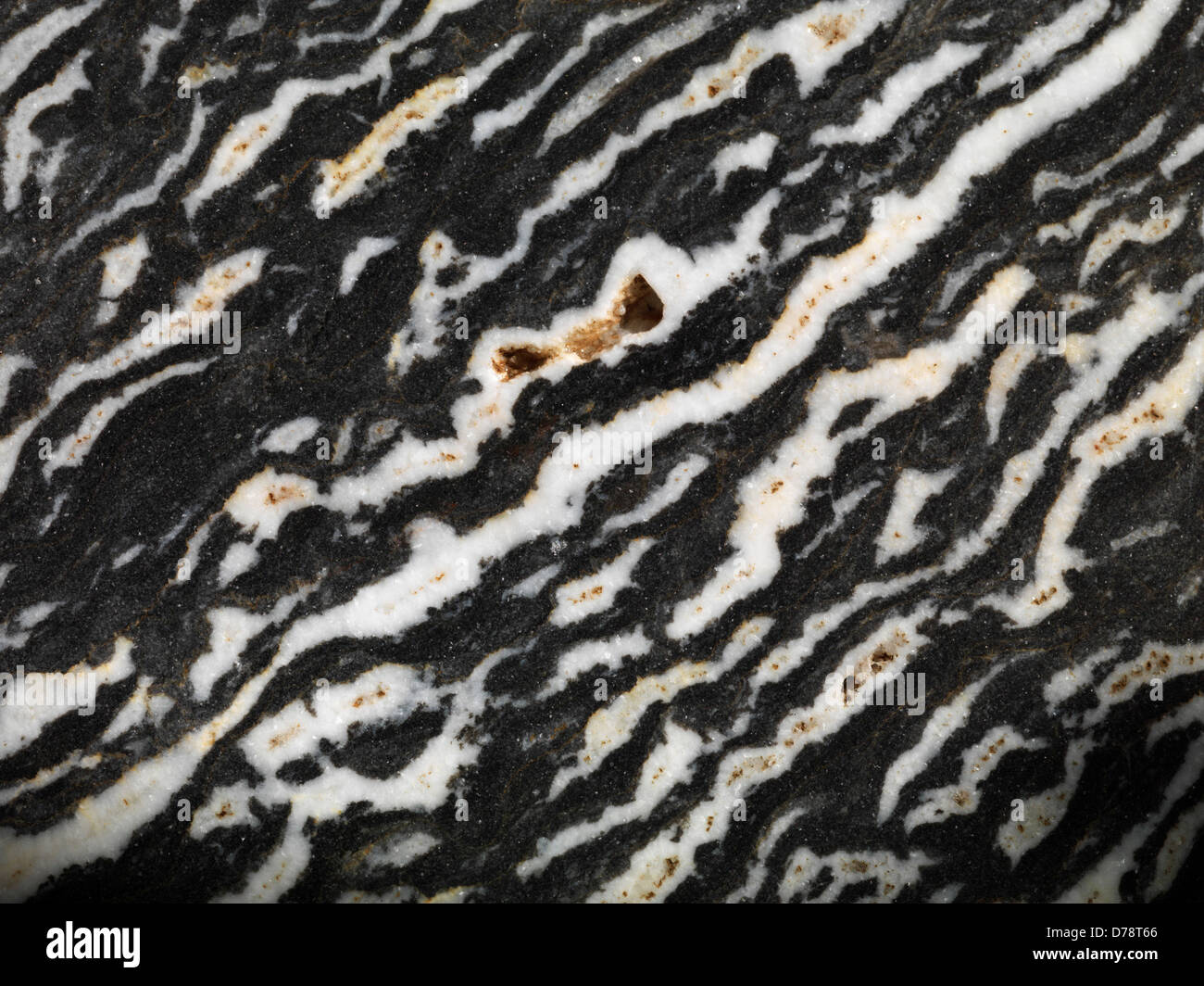 Slab Zebra Marble Utah Stock Photo Alamy