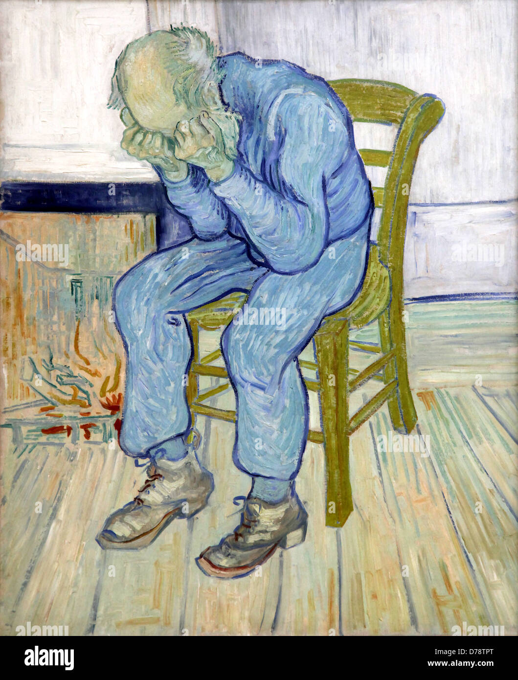 Sorrowing old man.At eternity's gate.Saint Rémy.(1890) by Vincent van Gogh. Stock Photo