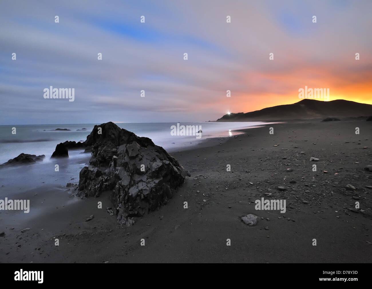 Windy morning near Wainuiomata Coast, New Zealand Stock Photo Alamy