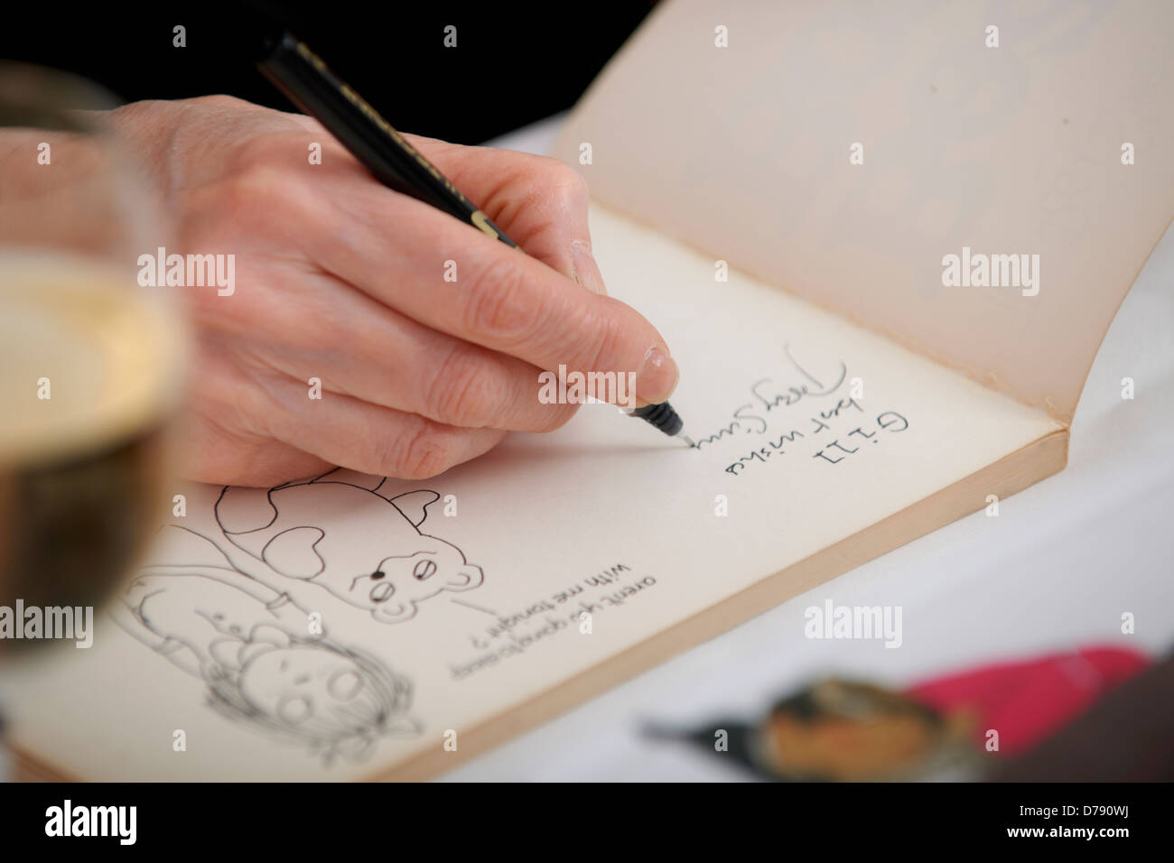 Posy Simmonds at the Oldie Literary Lunch 16/4/13, Stock Photo