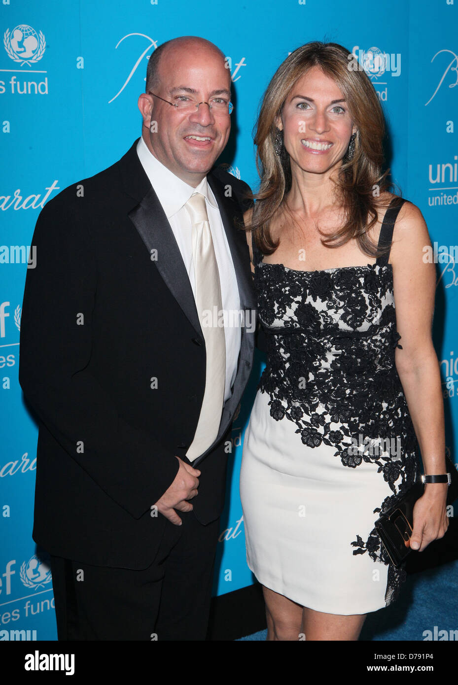 Jeff Zucker and Caryn Zucke 2011 UNICEF Snowflake Ball at Cipriani 42nd Street - Arrivals New York City, USA - 29.11.11 Stock Photo