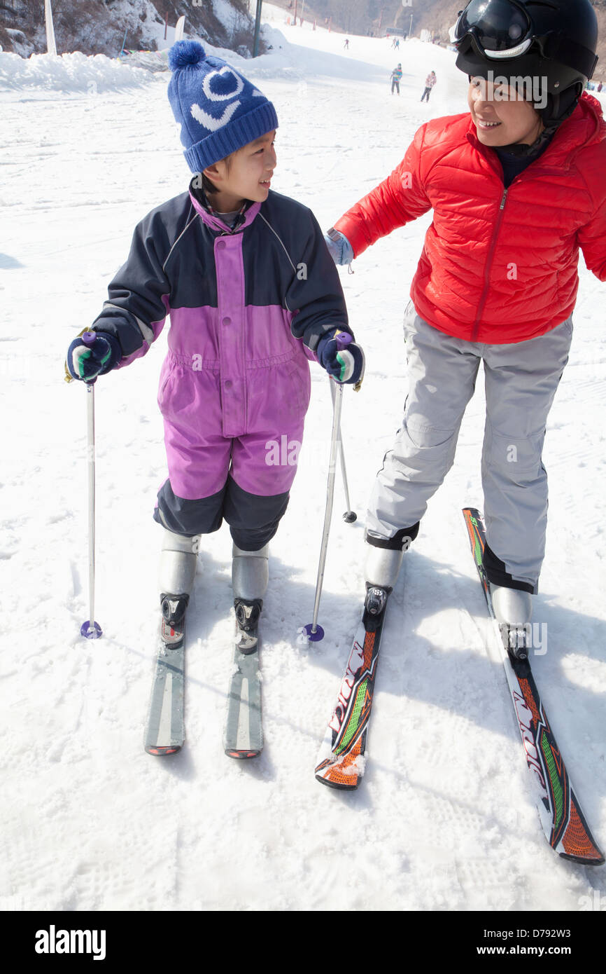 Mother in warm jacket hi-res stock photography and images - Alamy