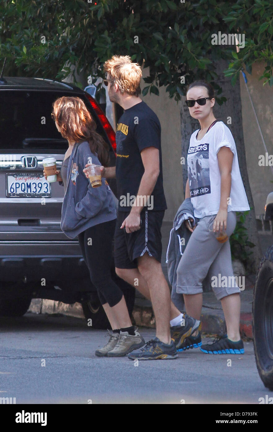 Olivia wilde friends leaving little hi-res stock photography and images -  Alamy