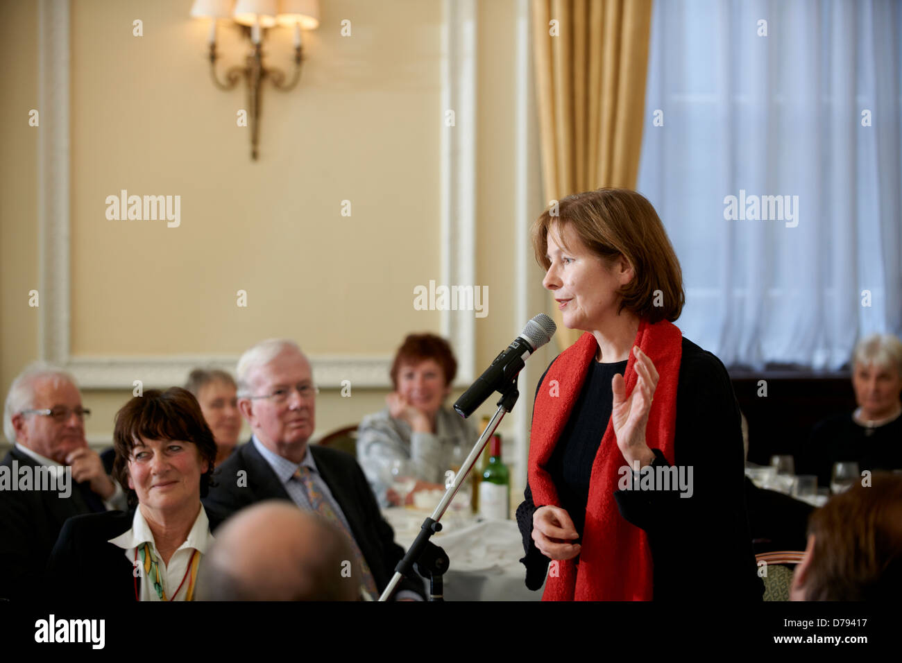 Posy Simmonds at the Oldie Literary Lunch 16/4/13, Stock Photo