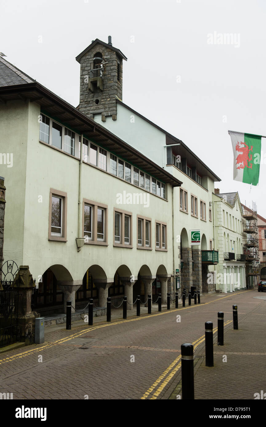 Exterior Gwynedd County Council headquarters offices, Caernarfon