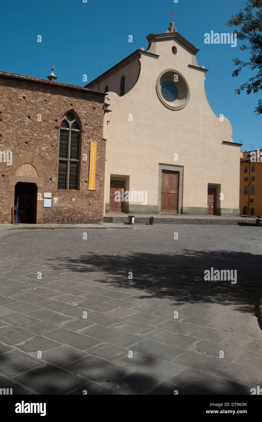 Italy, Tuscany, Florence, Church of Santo Spirito by Brunelleschi Filippo and Cenacolo di Spirito Museum Stock Photo