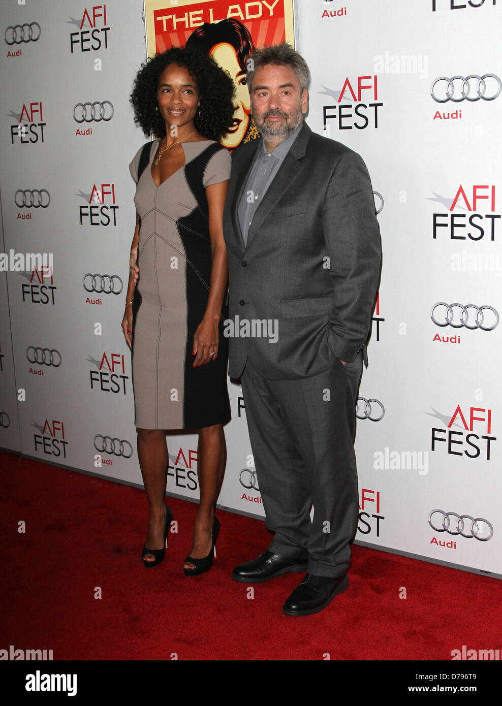 Luc Besson, Virginie Besson-Silla AFI Fest 2011 Premiere Of 'The Lady' held at Grauman's Chinese Theatre Hollywood, California Stock Photo