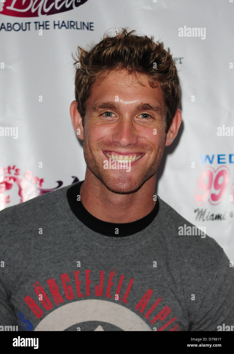 CJ koegel from MTV Real World Cancun at 'Lets Get Laced And Think Pink Rocks Fundraiser' to benefit the Sylvester Comprehensive Stock Photo