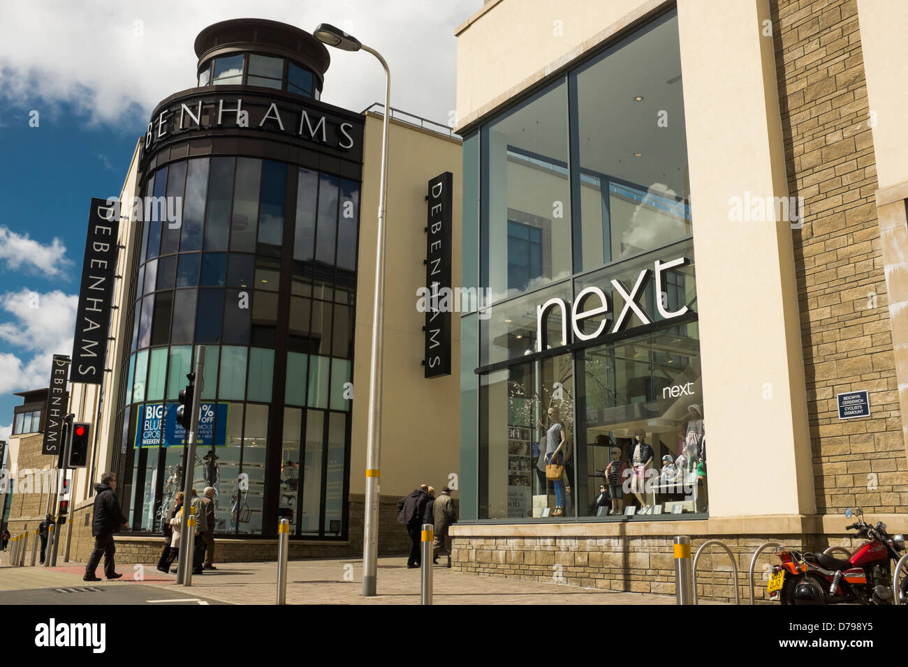 Debenhams and Next stores, Carmarthen, Wales UK Stock Photo Alamy