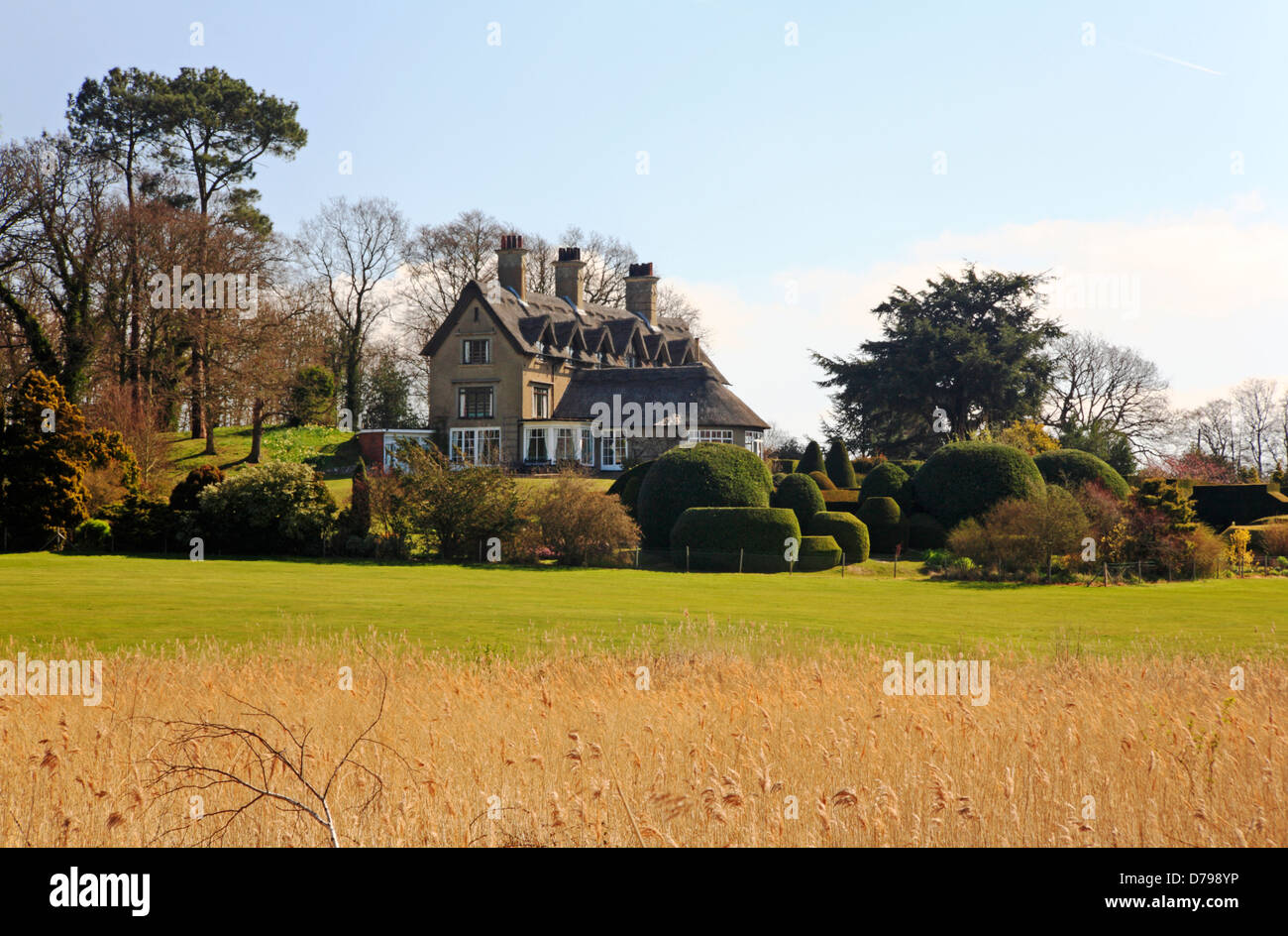 A view of How Hill house on the Norfolk Broads at Ludham, Norfolk
