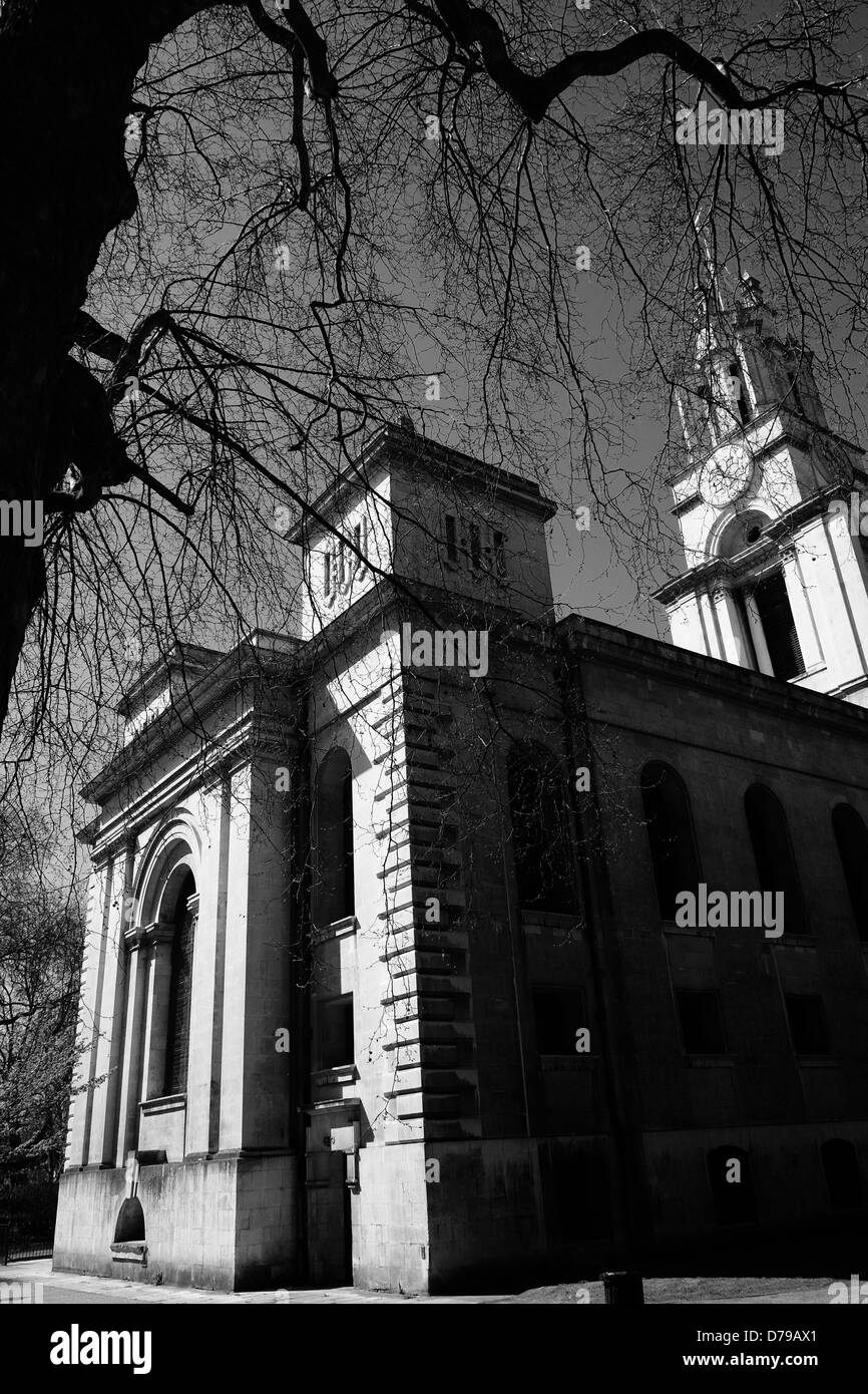 St Anne's Limehouse Stock Photo Alamy