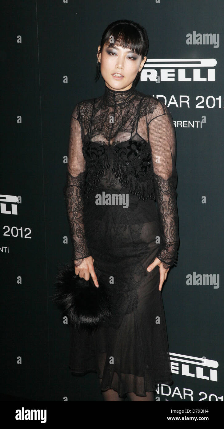 Rinko Kikuchi The 2012 Pirelli Calendar gala dinner at the Park Avenue Armory New York City, USA - 06.12.11 Stock Photo