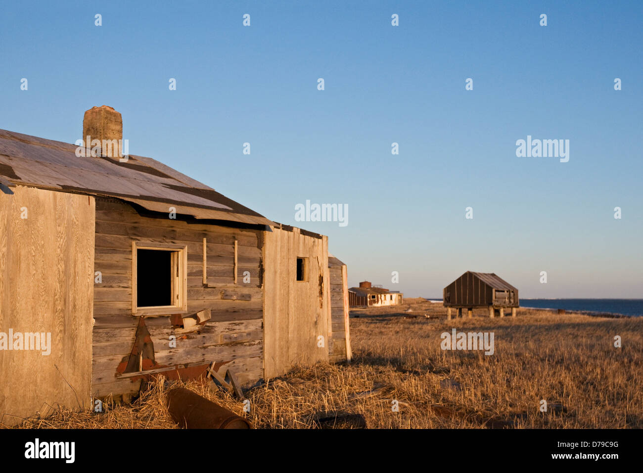 Former Inupiaq Village Point Lay Alaska Stock Photo Alamy