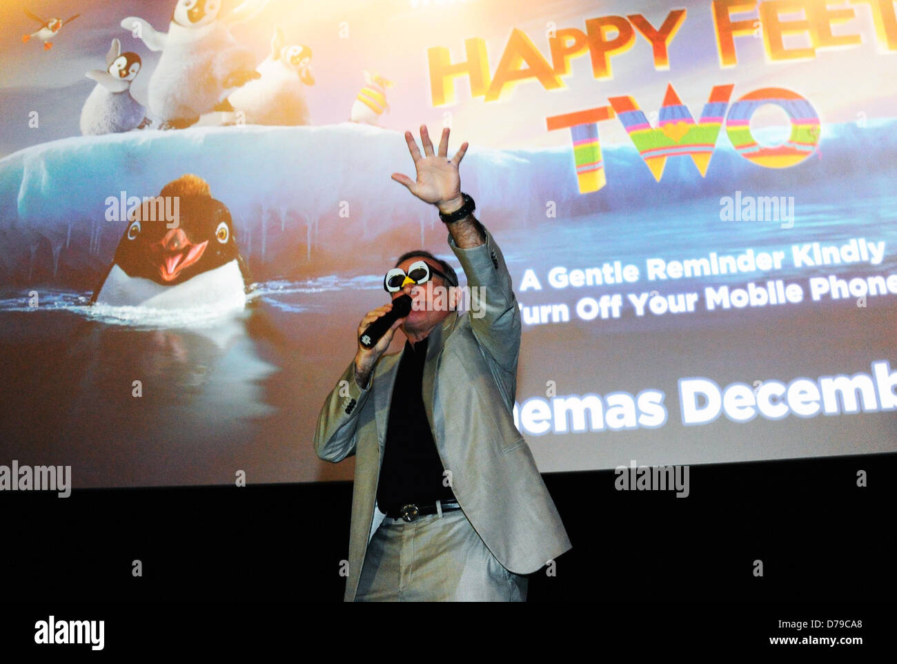 Robin Williams 'Happy Feet Two' Australian premiere at Village Cinemas