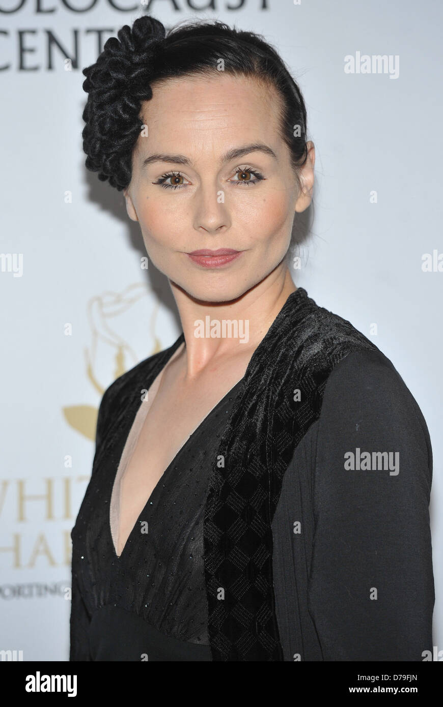 Tara Fitzgerald White Rose charity ball held at the Park Plaza