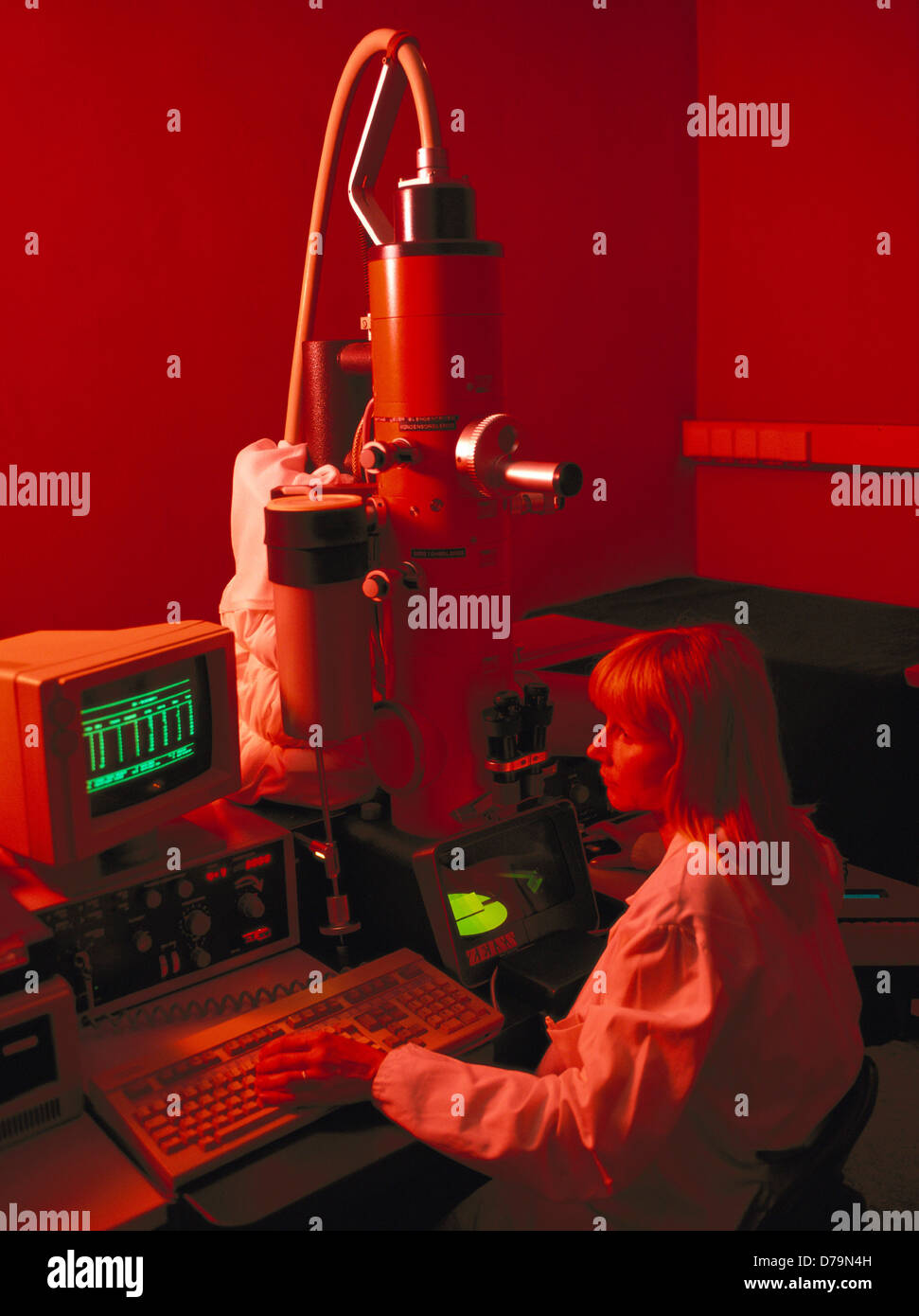 Research technician at transmission electron microscope ultra structure