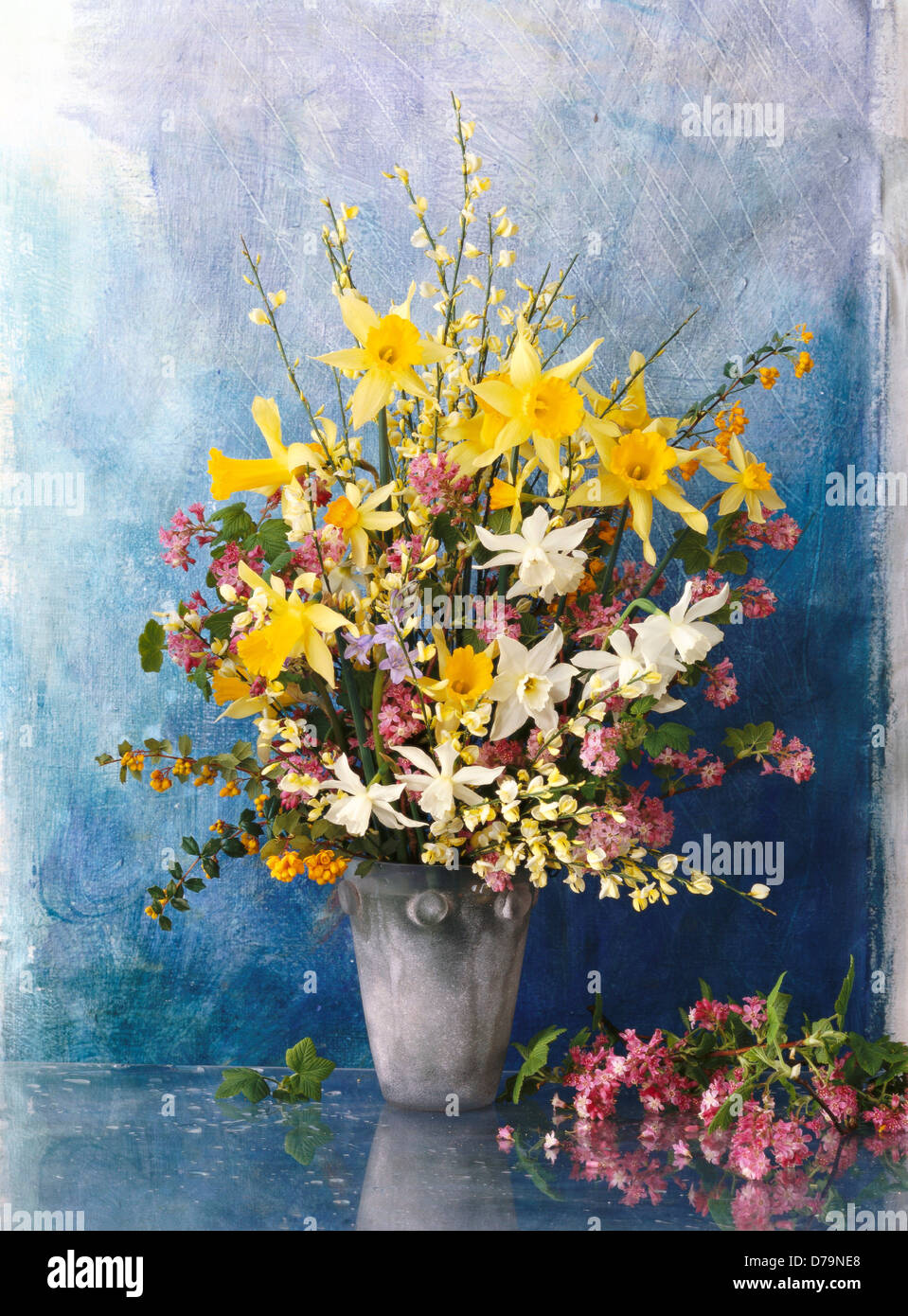 Flower arrangement studio shot Stock Photo