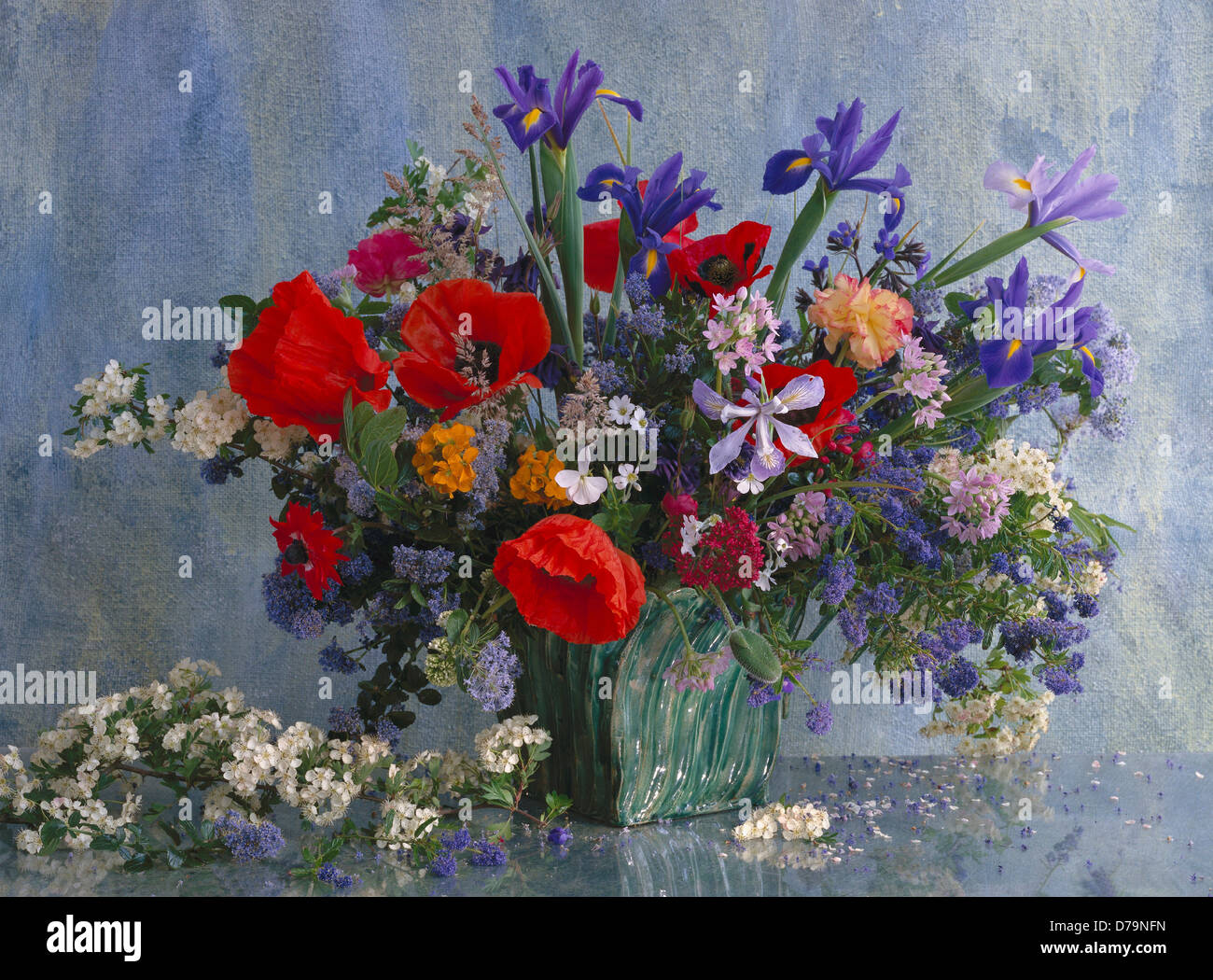 Flower arrangement studio shot Stock Photo