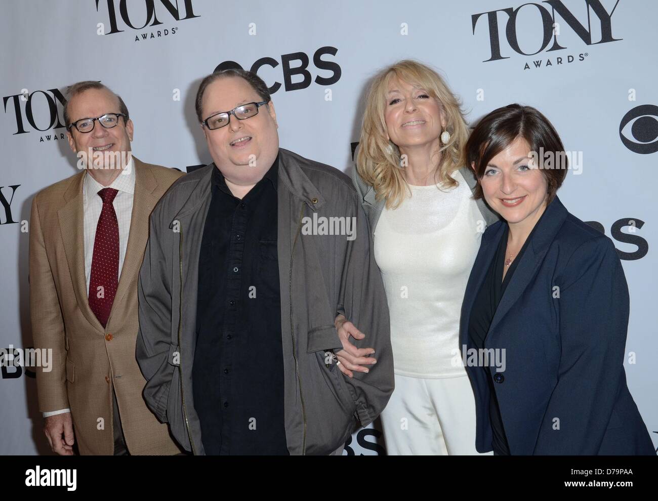 New York, NY, USA. May 1, 2013. Barry Grove, Richard Greenberg, Judith Light, Mandy Greenfield at The Tony Award Meet the Nominees Press Junket, The Millennium Broadway Hotel Times Square, New York, NY May 1, 2013. Photo By: Derek Storm/Everett Collection/Alamy Live News Stock Photo