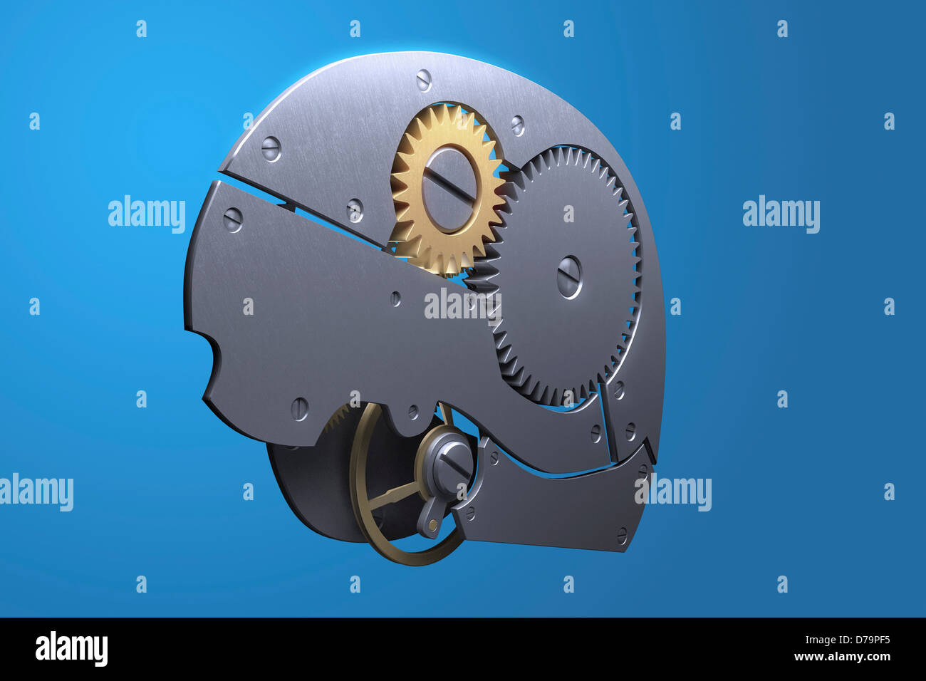 Brain Mechanism Stock Photo