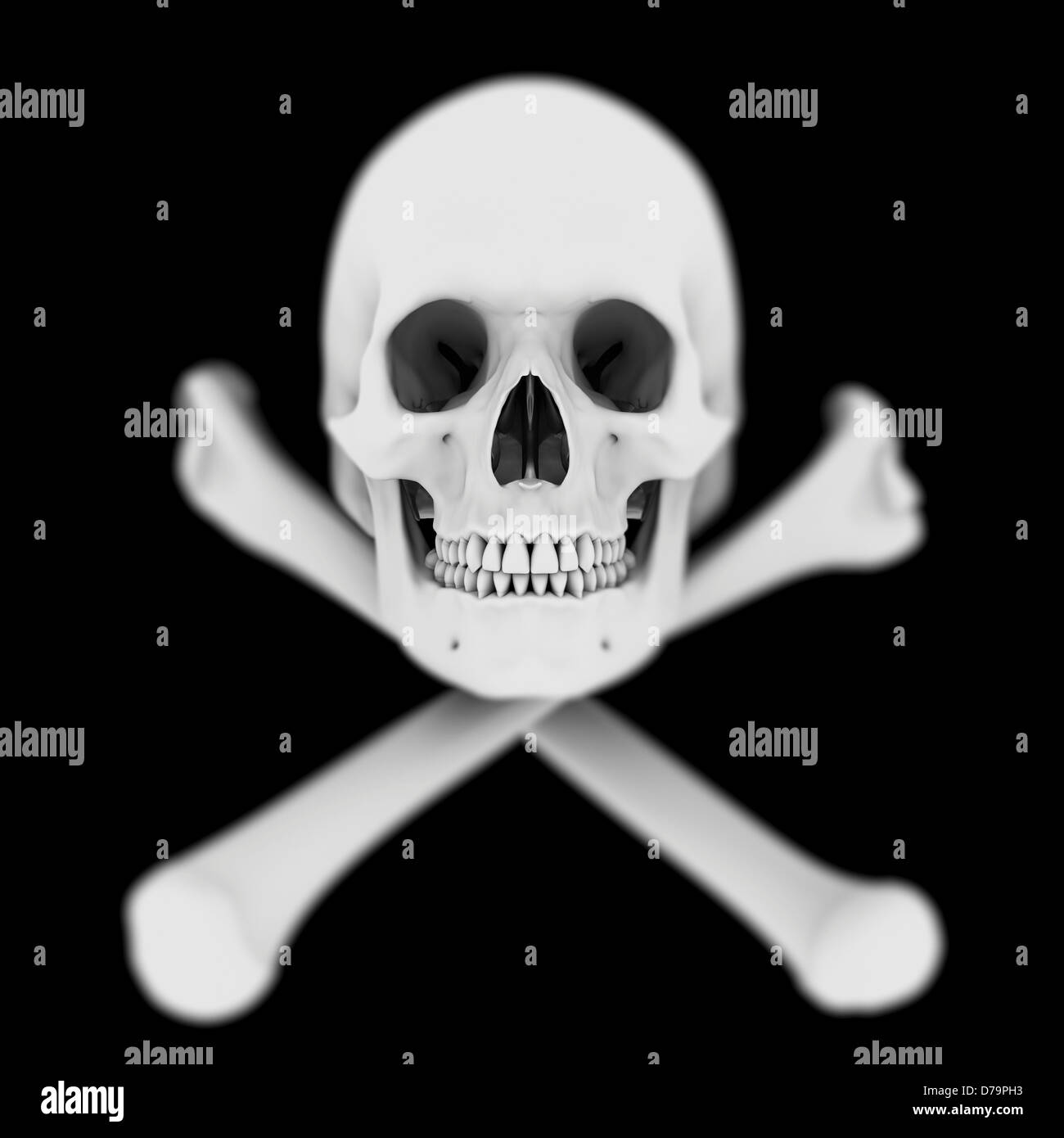 Pixel skull Black and White Stock Photos & Images - Alamy