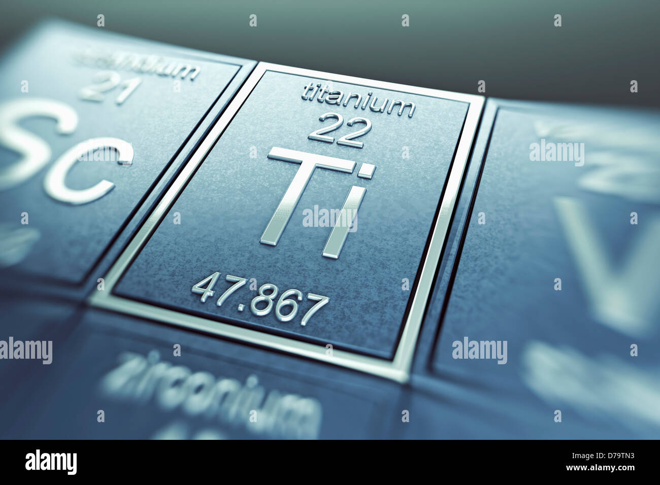 Periodic table elements titanium hi-res stock photography and images ...
