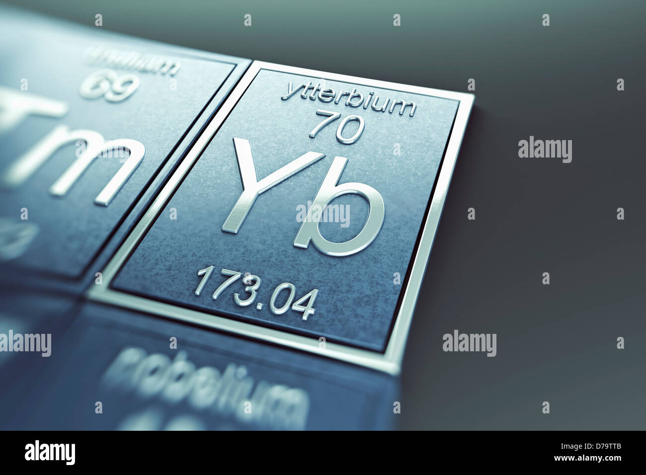 Ytterbium Chemical Element) Stock Photo