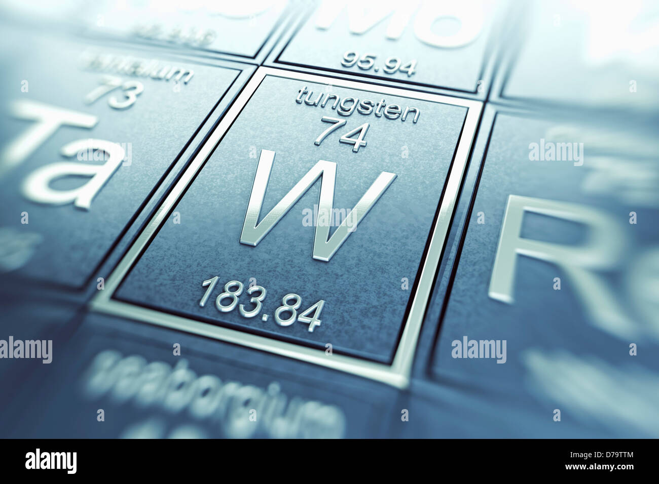 Tungsten Chemical Element Stock Photo Alamy