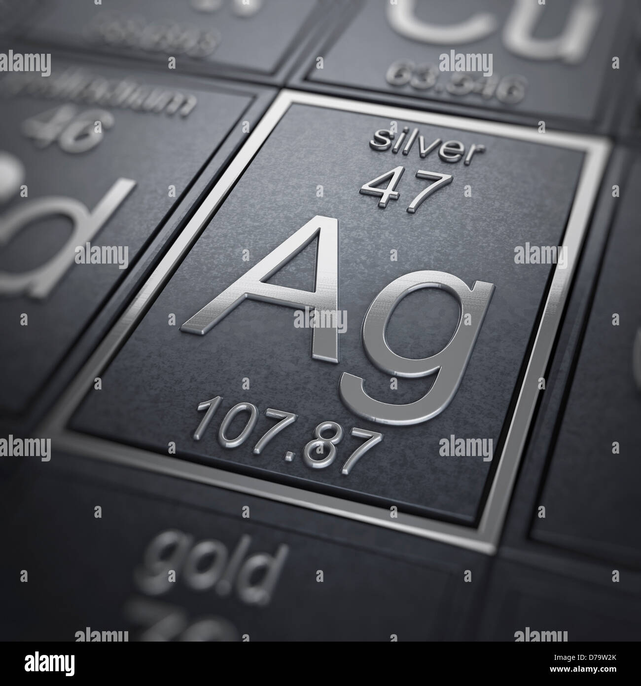 Silver Chemical Element) Stock Photo