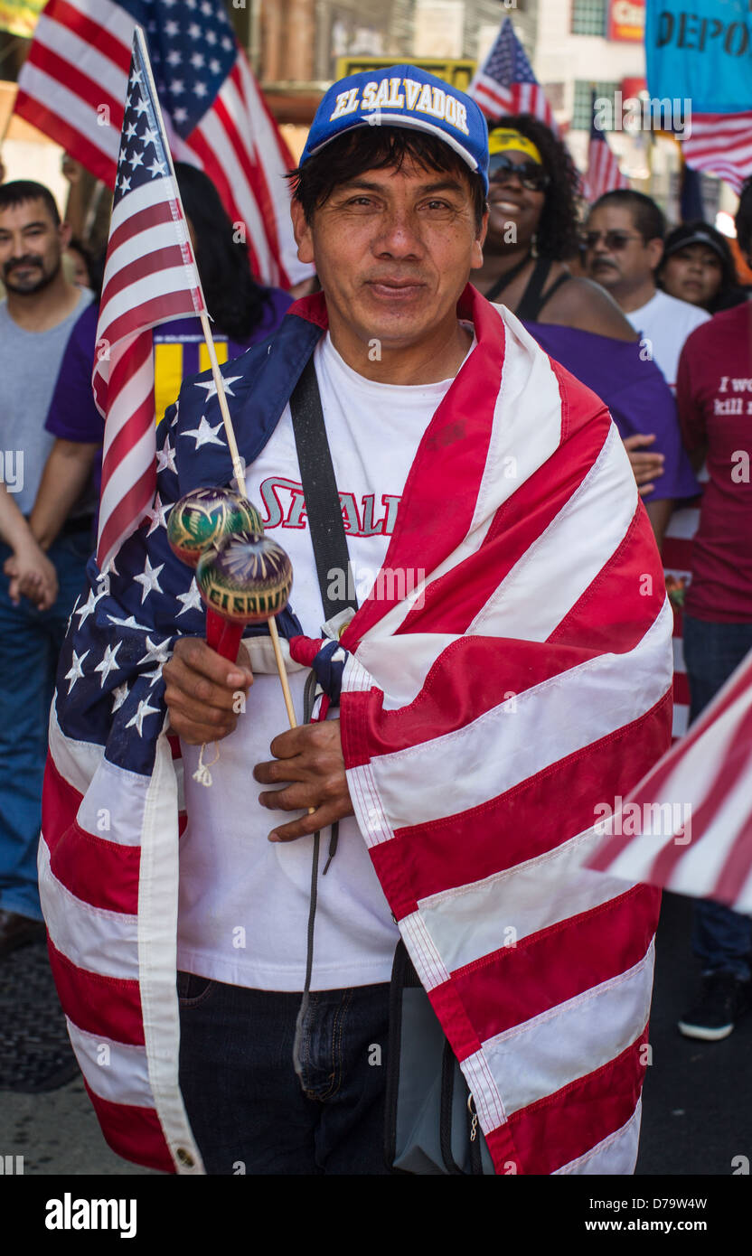 May day illegal immigration march hi-res stock photography and images ...