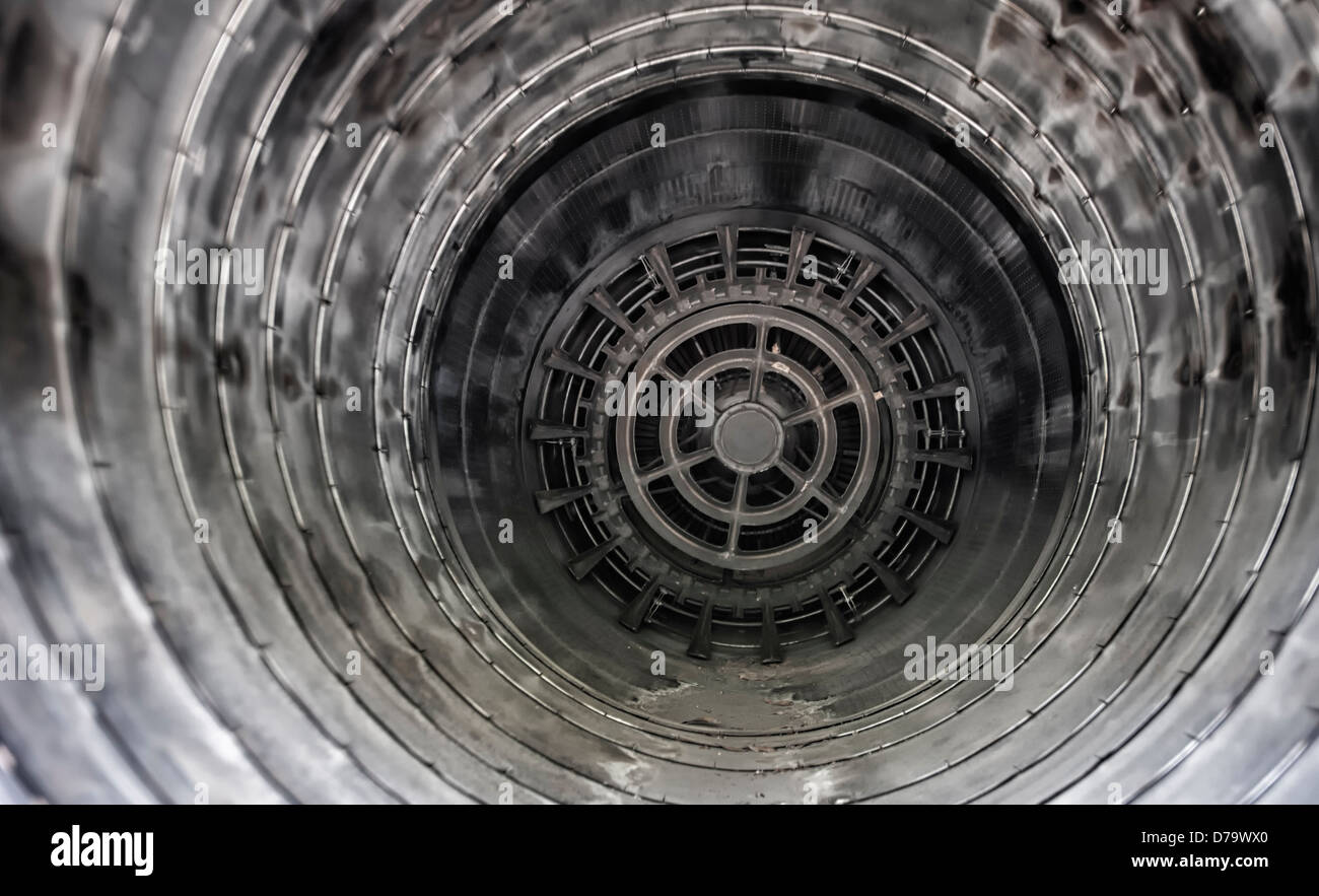 jet engine exhaust detail image for use as a background by designers Stock Photo