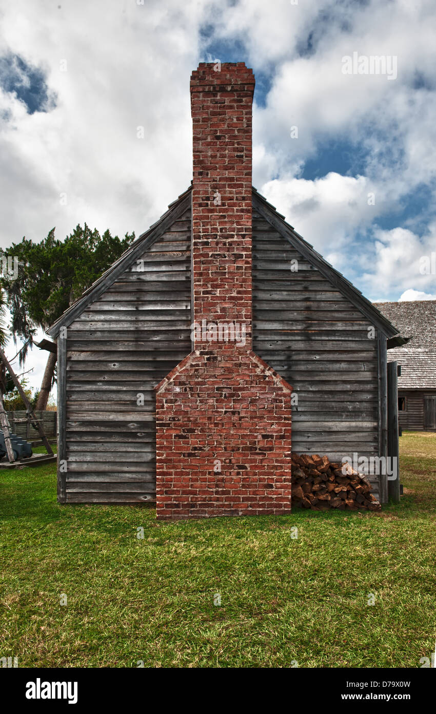 Soldiers barracks at Fort King Stock Photo Alamy
