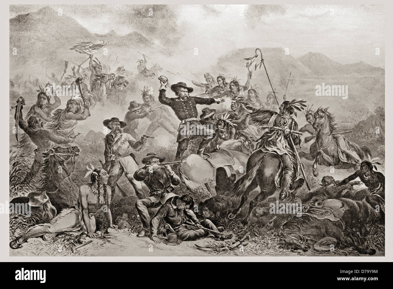 Custer's Last Stand Stock Photo - Alamy