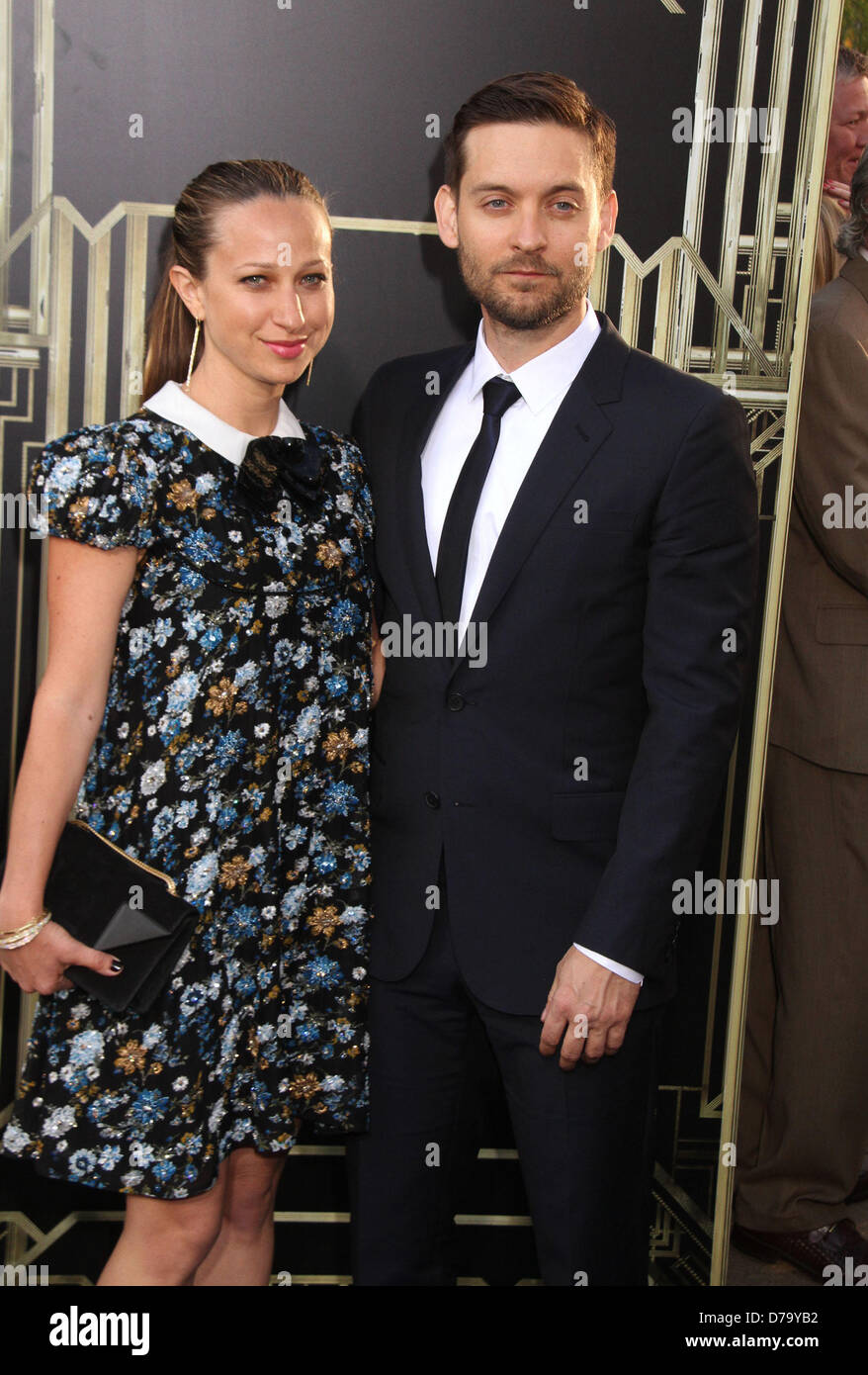 New York, U.S. May 1, 2013. Actor TOBEY MAGUIRE and JENNIFER MEYER ...