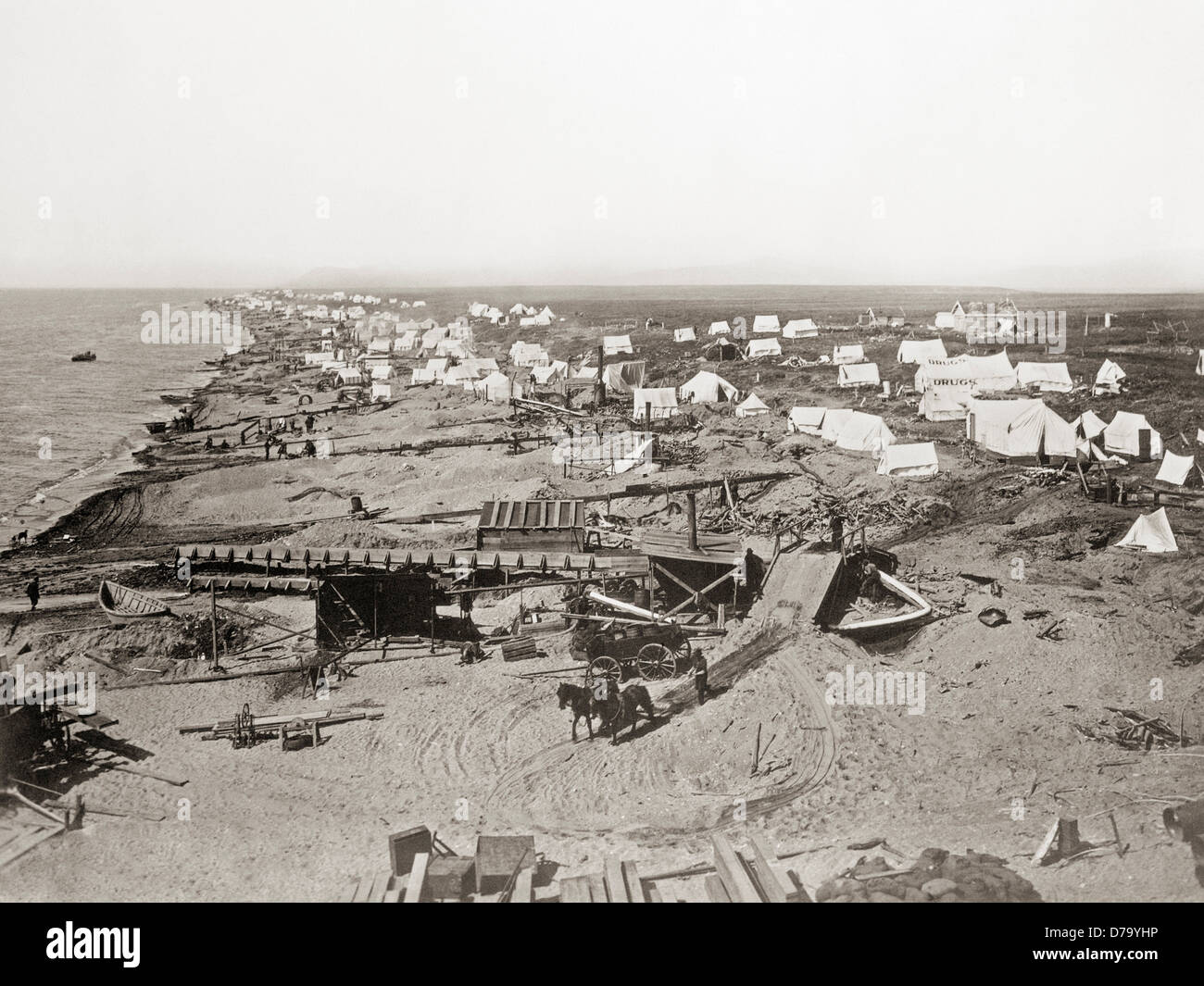 Early Days Nome Alaska Stock Photo Alamy