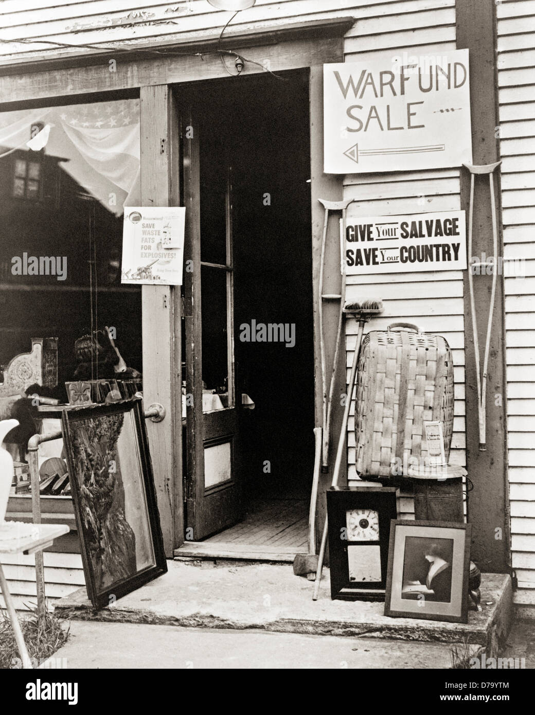 Items at Victory Store Stock Photo