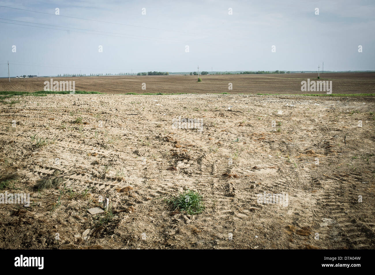 Sotin, Croatia. 30th April 2013. Mass grave found in the slaughterhouse of  Sotin. The human remains of the people were mixed with particles of animal. 13 residents of Sotin, the suburbs of Vukovar, were killed by Serbs in the night 26/27 December 1991. After 22 years this is the first indication of official cooperation between the Government of Croatia and the Serbian authorities on the issue of missing persons. Croatia currently looking for 1703, missing people.  by Wiktor Dabkowski/DPA/Alamy Live News Stock Photo