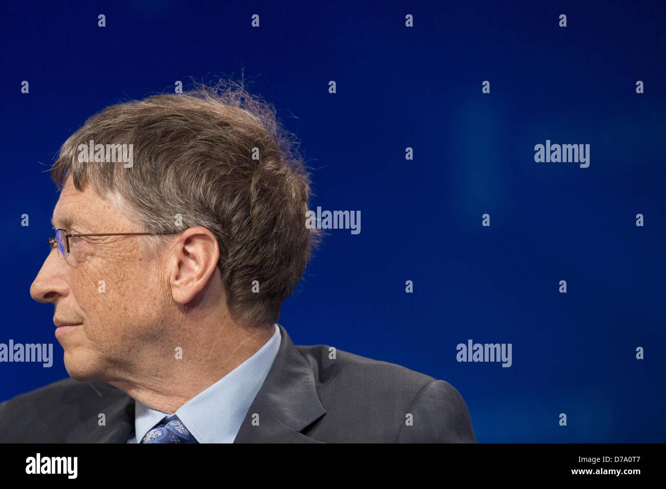 Los Angeles, California, U.S.May 1, 2013. Bill Gates, co-Chair and Trustee, Bill & Melinda Gates Foundation, speaks in a panel ''Investing in African Prosperity'' during the Milken Institute Global Conference on Wednesday, May 1, 2013 in Beverly Hills, California. (Credit Image: Credit:  Ringo Chiu/ZUMAPRESS.com/Alamy Live News) Stock Photo