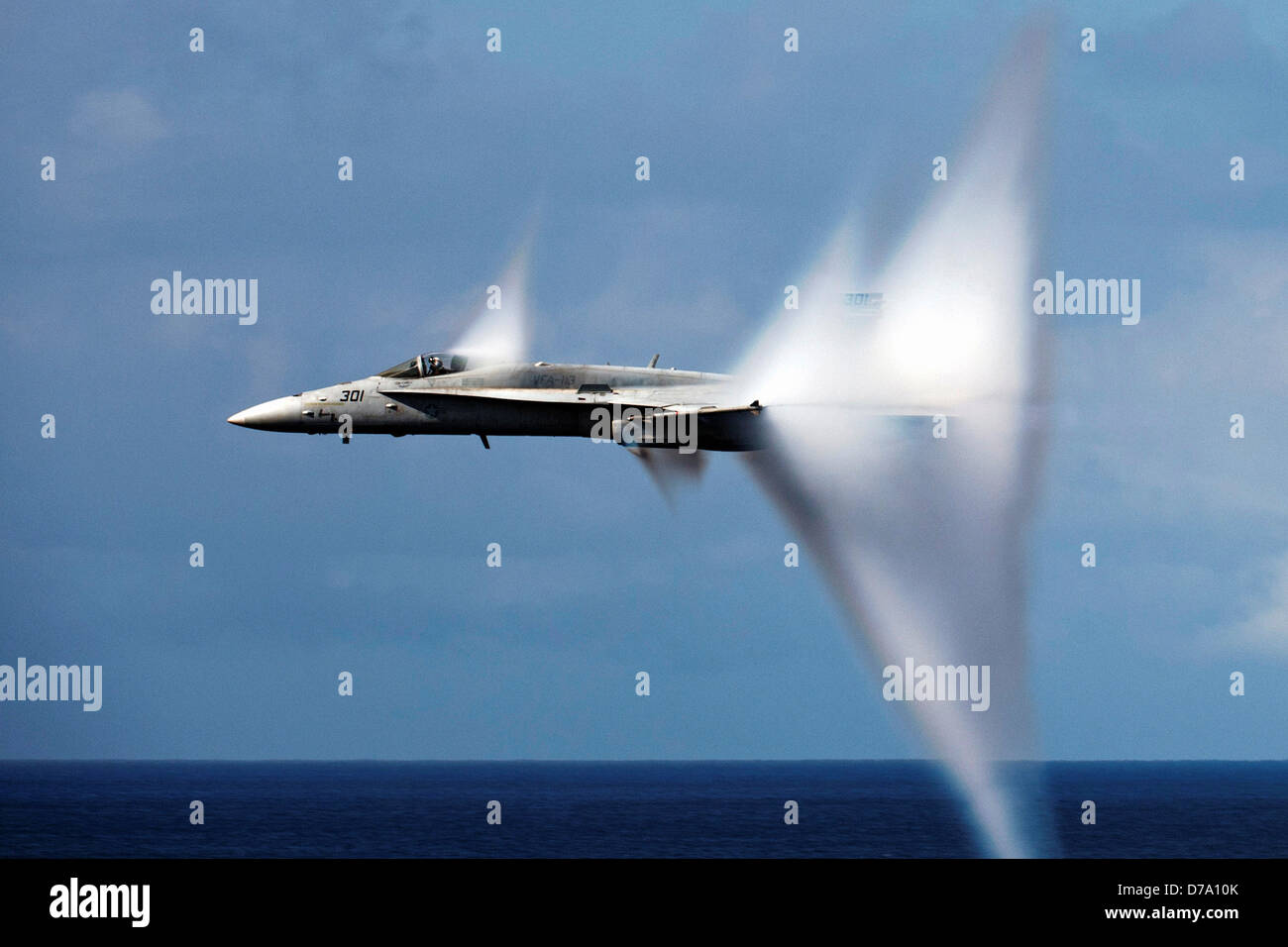 F/A-18C Super Hornet During Air Power Demonstration Stock Photo